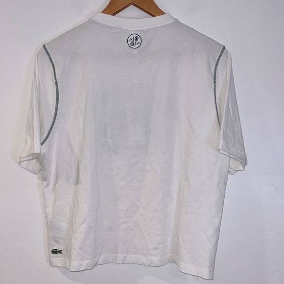 LACOSTE X Roland-Garros Edition Relaxed Fit Cotton T-Shirt - Picture 4 of 10